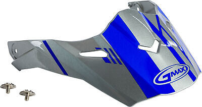 Youth At-21s Visors W/screws Silver/blue; 72-3196 Zzh