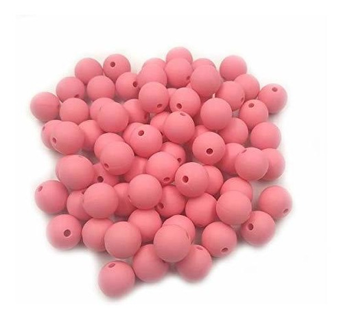 100pcs 12mm Silicone Round Beads Loose Pearl Beads Mom Colla