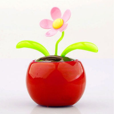 Casa Vehículo Maceta Energía Solar Flip Flap Flor Planta Aut