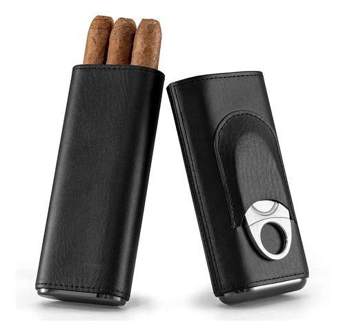 Oyydecor Cigar Case Cigar Carrying Case Set Leather Humidor