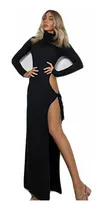 Comprar Vestido Dama Polera Manga Larga Vestido Mujer Moda Sexy