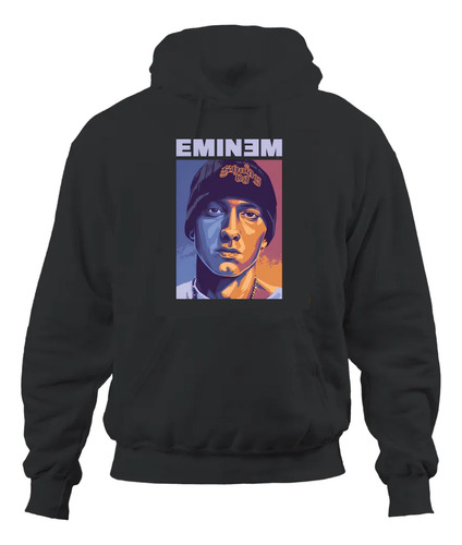 Polerón Unisex Eminem Rap Rostro Algodón Estampado