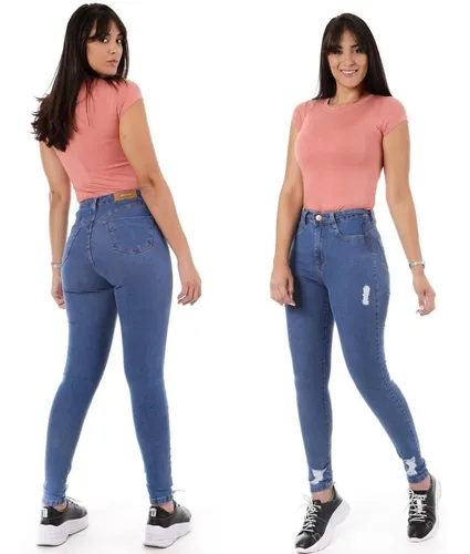 Calca Feminina Jeans Clara Lipo cinta Modeladora Sawary