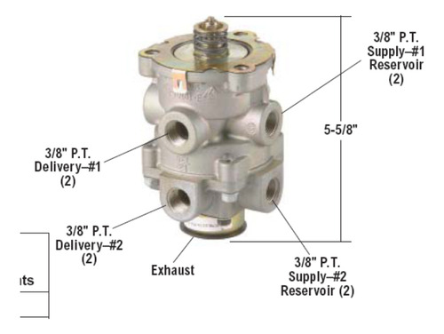 Válvula Freno De Pie E-6 Tipo Bendix 286171n