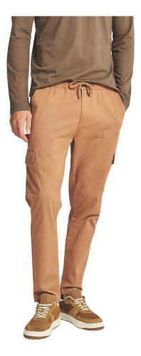 Pantalón Bansko, Relaxed Fit Hombre Gabardina Mostaza Equus