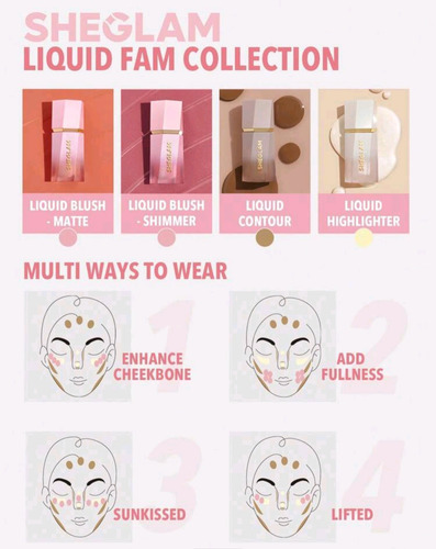 Rubor Liquido Color Bloom Manzana Dulce Sheglam Rojo