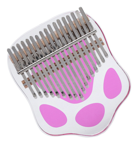 Juego De Piano Kalimba Para Pulgares, 17 Teclas, Acrílico, P