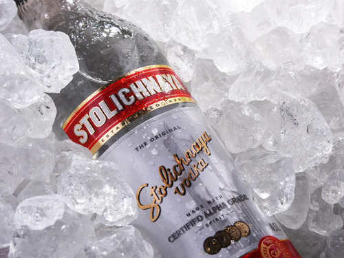 Vodka Stolichnaya 1L Kit 3 Unidades