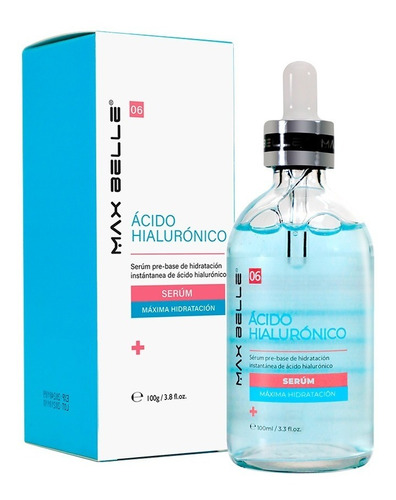 Serum Pre-base Hidratación Acido Hialurónico 100ml Max Belle