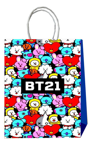 6 Bolsas Sorpresa Dulces Cumpleaños Bts 21 