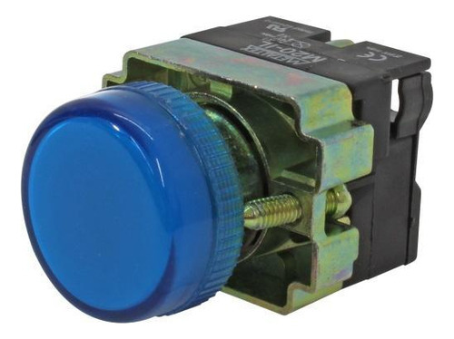 Sinalizador Corpo Metálico Azul 24v M20pr-bl7 Metaltex