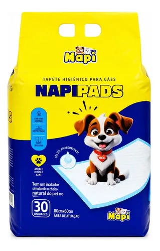 Tapete Higiênico Para Cães 80x60 Super Absorvente 30 Und Pet