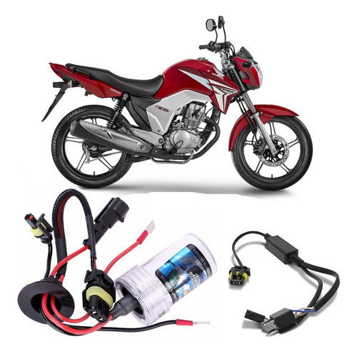 Kit Xenon Moto Honda Cg 150 Lampada 4000k H4 Ano (2014 +)