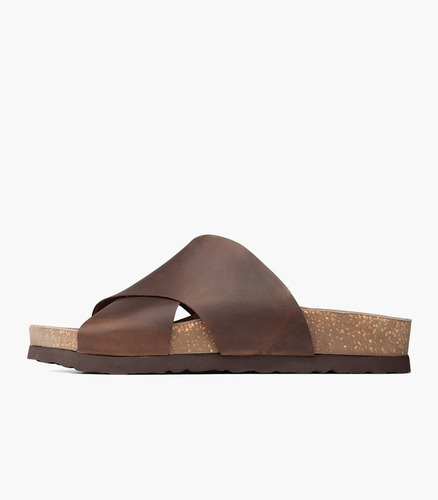 Imagen 1 de 5 de Sandalias Boating Palmer Color Marrón En Cuero Para Hombre