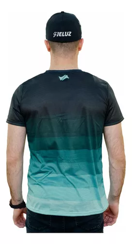 Remera Hombre Deportiva Tiempo Libre LINEAS -Azul Marino 