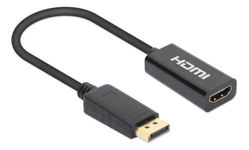 Adaptador De Cable Displayport A Hdmi, Manhattan 153713, 4k