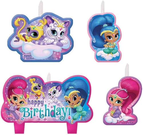 Amscan Shimmer And Shine Happy Birthday Candle Sets (4 Ct) O