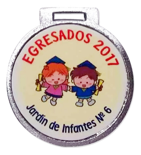 Medalla Egresado 2019  Jardin Escolar 35 Mm M3