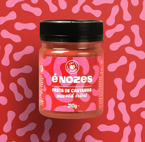 Imagem 2 de 3 de Pasta De Castanha Sabor Red Velvet - É Nozes