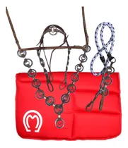 Comprar Conjunto De Argola Rédea Cabeçada E Peitoral Mula Cavalo