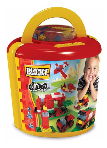 Blocky Balde Ciudad 100 Piezas