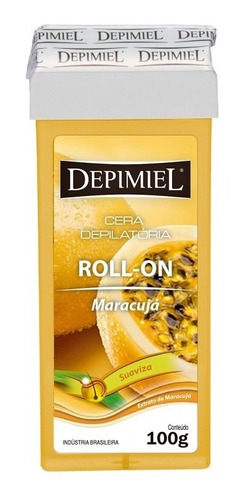 Cera Depilatoria Depimiel Rollon Maracuja Kit 30un 100g Cada