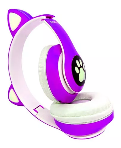 Auricular Headphones Para Nenas Orejitas Gatito Viv-23m