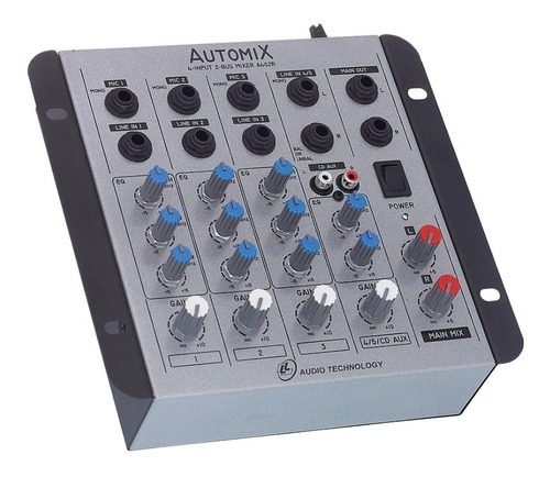 Mesa De Som Lláudio Automix A402r Mn 4 Canais Compactada