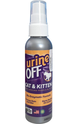 Urine Off Gatos Eliminador Manchas Viajes 118 Ml