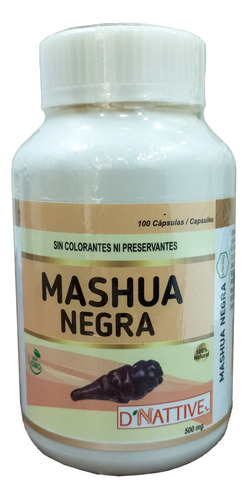 Mashua Negra En Cápsulas - D'nattive X 100 Cápsulas
