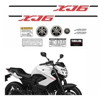 Comprar Adesivo Yamaha Xj6 2013 Branca Kit Xj6 Vermelho