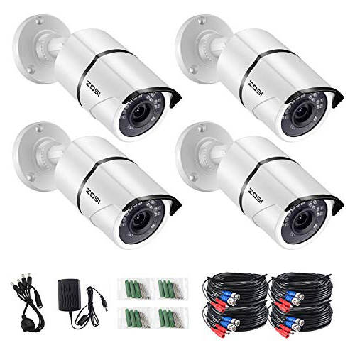 Zosi 4pack 1920tvl 1080p Hd Tvi Camaras De Seguridad De 120