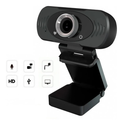 Imagen 5 de 7 de Cámara web Vidlok W77 Full HD 30FPS color negro