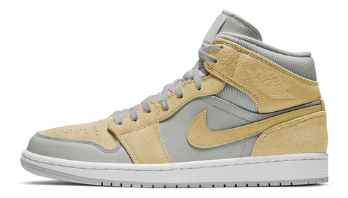 Zapatillas Jordan 1 Mid Mixed Textures Yellow Da4666-001   