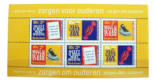 Países Bajos, Bloque Sc B707a Cuidado Ancianos 98 Mint L6004