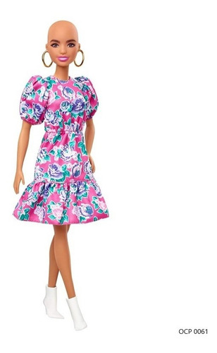 Barbie Fashionistas 150 Sem Cabelos Vestido Ms