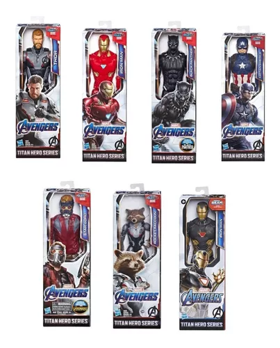 más y más repollo Marcado 7 Figuras Muñecos Avengers Ironman Titan Hero Series Hasbro