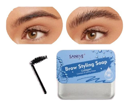 2 Jabónes Para Cejas Saniye Brow Styling Soap Collagen 