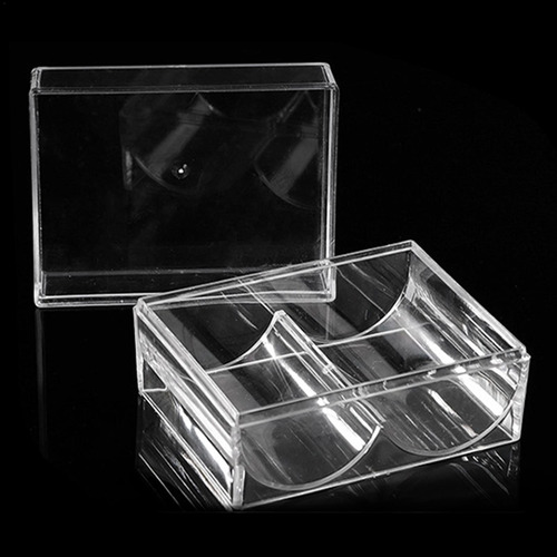 Caja De Fichas De Bandejas Transparentes2 Ranuras El Portado