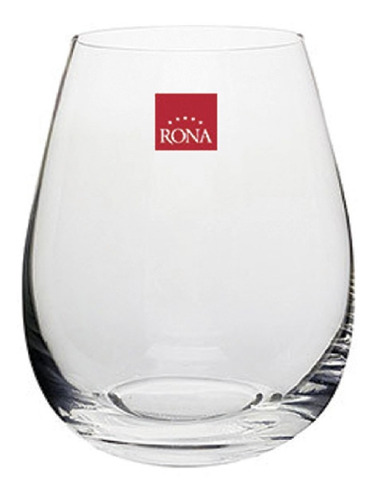 Set X6 Copas Vino Sin Pie 550ml Rona Cristal 11,5cm