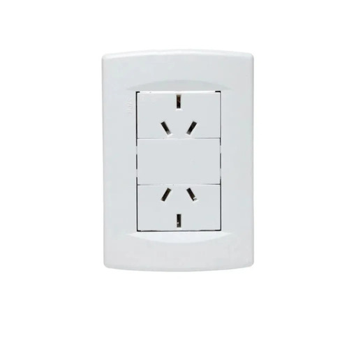 Llave De Luz Completa Sica Life 2 Tomas Blanco Puro X 10 Uni