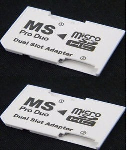 Memory Stick Adaptador Doble Microsd Sdhc Tf Ms Pro Duo Psp
