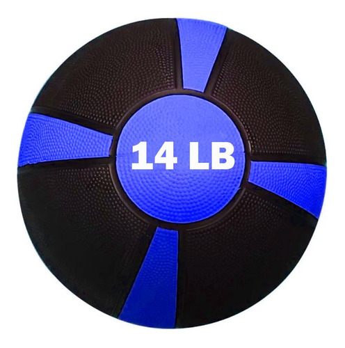 Pelota Balon Medicinal Azul Crossfit Gimnasio 14lbs