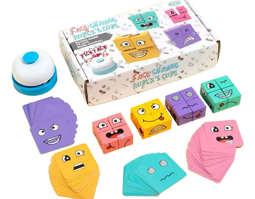 Juego De Cubo Didáctico Expresiones Y Emociones