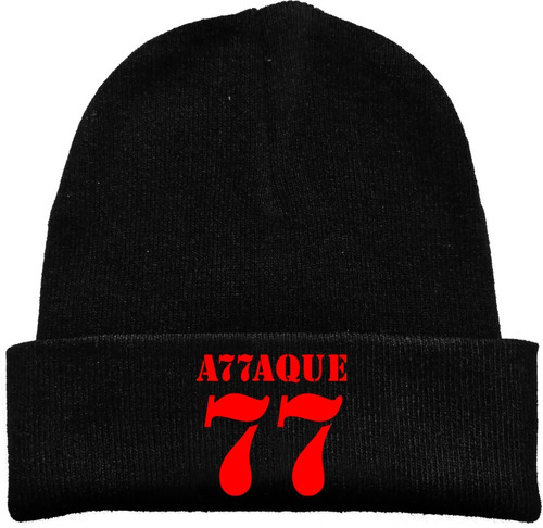 Gorro Lana Attaque 77 Punk Rock Metal Tv Estampado Urbanoz