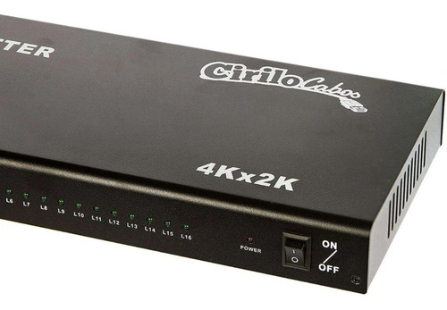 Kit 10 Splitter Distribuidor Hdmi 1x16 4k 2k 3d