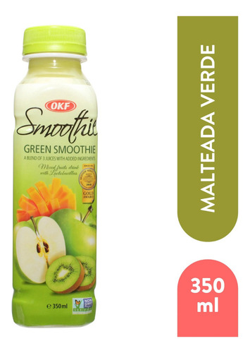 Bebida Coreana Smoothie Mix De Frutas Verdes Okf - 350ml