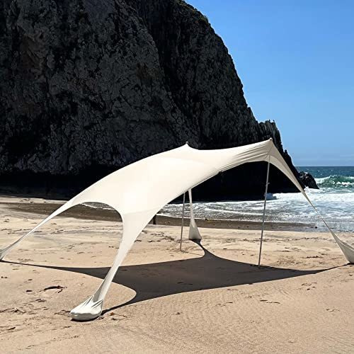 Estante De Sol De Shade De Playa Con Bolsas De Arena Btzm6