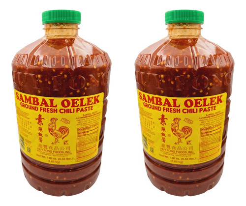 Salsa Sambal Galón 3.85kg Oelek Original 2 Piezas