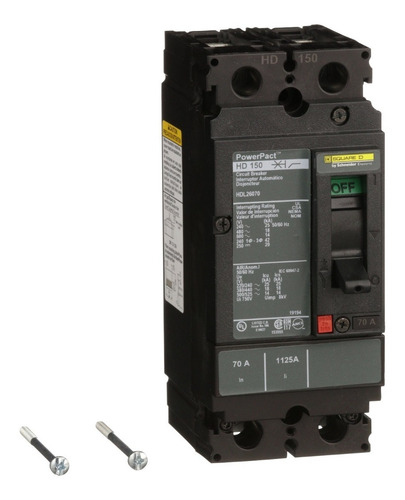 Interruptor Termomagnético Hdl 2p 70a Schneider Hdl26070